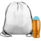 Drawstring Polyester Backpack with Bottle, 27 oz.