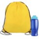 Drawstring Polyester Backpack with Bottle, 27 oz.