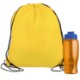 Drawstring Polyester Backpack with Bottle, 27 oz.