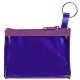 Key Ring Translucent Zippered Pouch