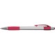Premium Silver Stylus Click Pen w/Metallic Accents