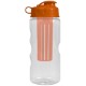 Finger Grip Infuser Tritan™ Transparent Bottle, 22oz. - Flip Top Lid