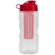 Finger Grip Infuser Tritan™ Transparent Bottle, 22oz. - Flip Top Lid