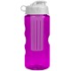 Finger Grip Infuser Tritan™ Transparent Bottle, 22oz. - Flip Top Lid
