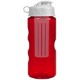 Finger Grip Infuser Tritan™ Transparent Bottle, 22oz. - Flip Top Lid