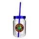 Plastic Mason Jar Tumbler, 24oz. w/ Full Color Imprint