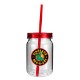 Plastic Mason Jar Tumbler, 24oz. w/ Full Color Imprint