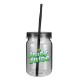 Plastic Mason Jar Tumbler, 24oz. w/ Full Color Imprint