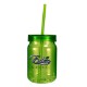 Plastic Mason Jar Tumbler, 24oz. w/ Full Color Imprint