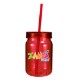 Plastic Mason Jar Tumbler, 24oz. w/ Full Color Imprint