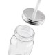 Glass Mason Jar w/Aluminum Lid, 20oz.