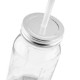 Glass Mason Jar w/Aluminum Lid, 20oz.