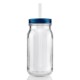 Glass Mason Jar w/Aluminum Lid, 20oz.