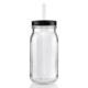 Glass Mason Jar w/Aluminum Lid, 20oz.