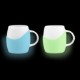 Rotunda Ceramic Mug w/Glow in the Dark Grip, 14oz.
