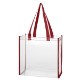 Clear Colored Trim PVC Tote