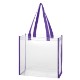 Clear Colored Trim PVC Tote