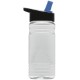Groove Tritan™ Transparent Sports Bottle, 20oz. - Flip Straw Lid