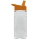 Groove Tritan™ Transparent Sports Bottle, 20oz. - Flip Straw Lid