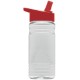 Groove Tritan™ Transparent Sports Bottle, 20oz. - Flip Straw Lid