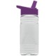 Groove Tritan™ Transparent Sports Bottle, 20oz. - Flip Straw Lid