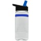 Grip Stripe Tritan™ Bottle, 20oz. - Flip Straw Lid
