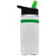 Grip Stripe Tritan™ Bottle, 20oz. - Flip Straw Lid