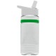Grip Stripe Tritan™ Bottle, 20oz. - Flip Straw Lid