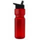 Transparent Sports Bottle, 28oz. - Flip Straw Lid