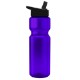 Transparent Sports Bottle, 28oz. - Flip Straw Lid