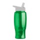 Transparent Grip Poly-Pure Sport Bottle, 27oz. - Flip Straw Lid