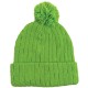Knit Beanie With Pom Top