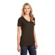 District Made® Perfect Weight® Ladies' V-Neck Tee