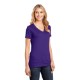 District Made® Perfect Weight® Ladies' V-Neck Tee