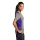 Sport-Tek® Heather Colorblock Contender™ Ladies' V-Neck Performance Tee