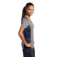 Sport-Tek® Heather Colorblock Contender™ Ladies' V-Neck Performance Tee
