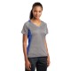 Sport-Tek® Heather Colorblock Contender™ Ladies' V-Neck Performance Tee