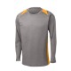 Sport-Tek® Heather Colorblock Contender™ Long Sleeve Performance Tee