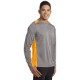 Sport-Tek® Heather Colorblock Contender™ Long Sleeve Performance Tee