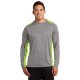 Sport-Tek® Heather Colorblock Contender™ Long Sleeve Performance Tee