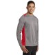 Sport-Tek® Heather Colorblock Contender™ Long Sleeve Performance Tee