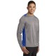 Sport-Tek® Heather Colorblock Contender™ Long Sleeve Performance Tee