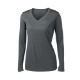 Sport-Tek® PosiCharge™ Competitor™ Ladies' Interlock Long Sleeve Performance V-Neck Tee