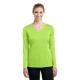 Sport-Tek® PosiCharge™ Competitor™ Ladies' Interlock Long Sleeve Performance V-Neck Tee