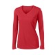Sport-Tek® PosiCharge™ Competitor™ Ladies' Interlock Long Sleeve Performance V-Neck Tee