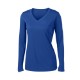 Sport-Tek® PosiCharge™ Competitor™ Ladies' Interlock Long Sleeve Performance V-Neck Tee