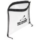 Clear Bag with Drawstring and Color Accent