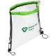 Clear Bag with Drawstring and Color Accent