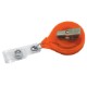 Jumbo Reflective Retractable Badgeholder, Alligator Clip