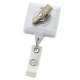 Jumbo Square Retractable Badgeholder, Alligator Clip w/Antimicrobial Additive